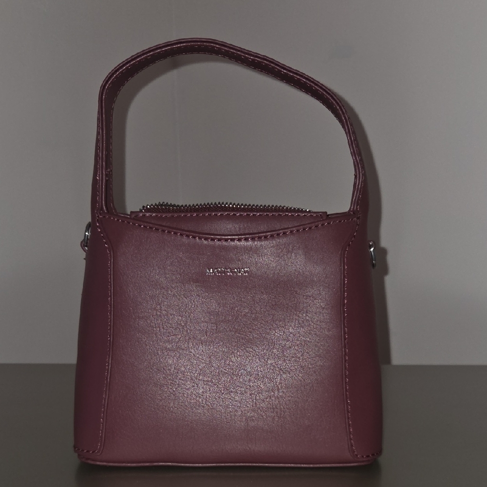 Matt & Nat burgundy top-handle shoulder bag